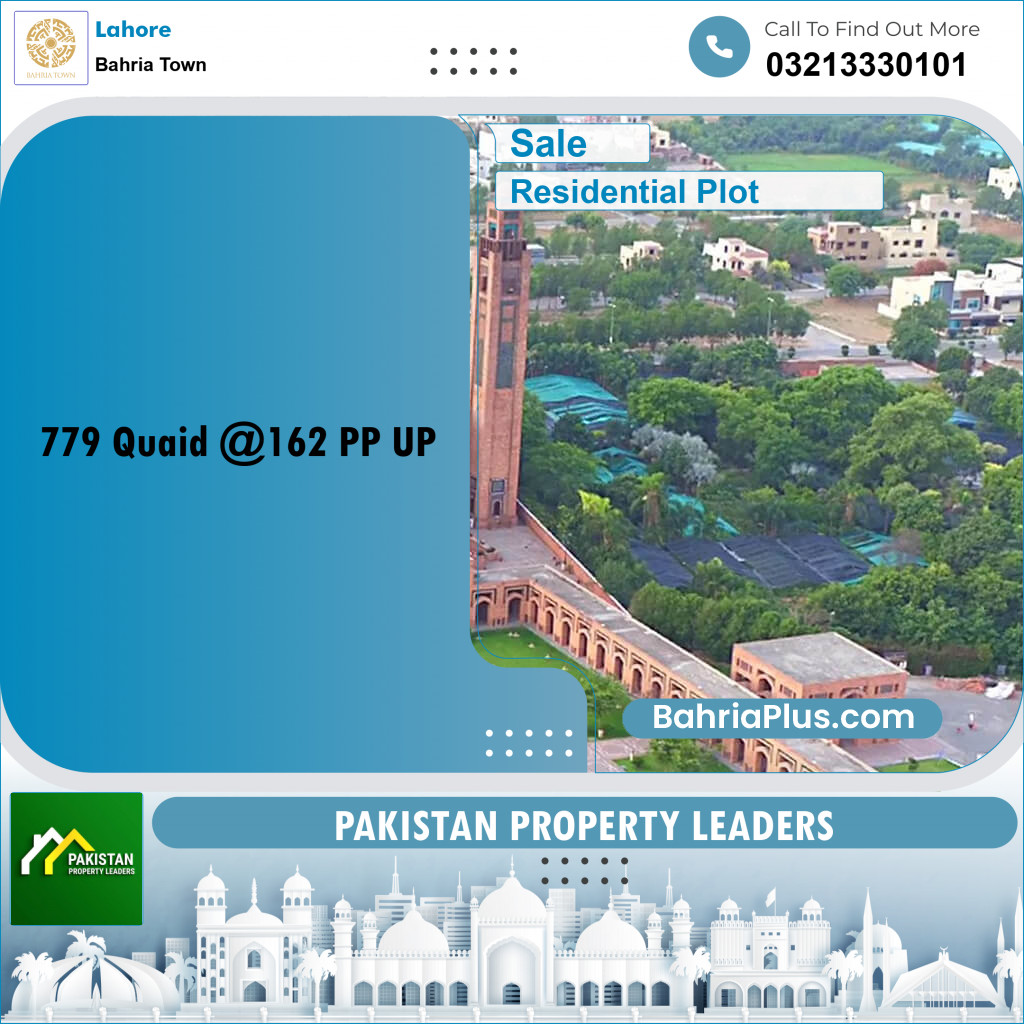 Residential Plot for Sale in Sector E - Quaid Block -  Bahria Town, Lahore - (BP-173590)