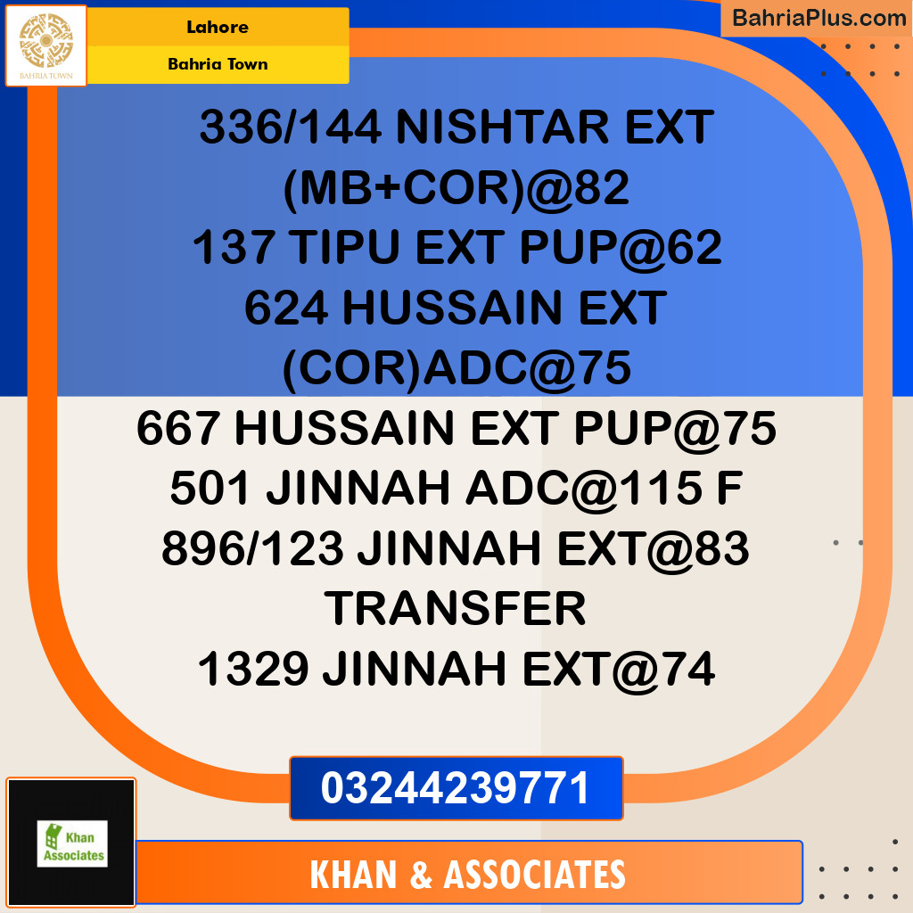Residential Plot for Sale in Sector E - Nishtar Block -  Bahria Town, Lahore - (BP-173730)
