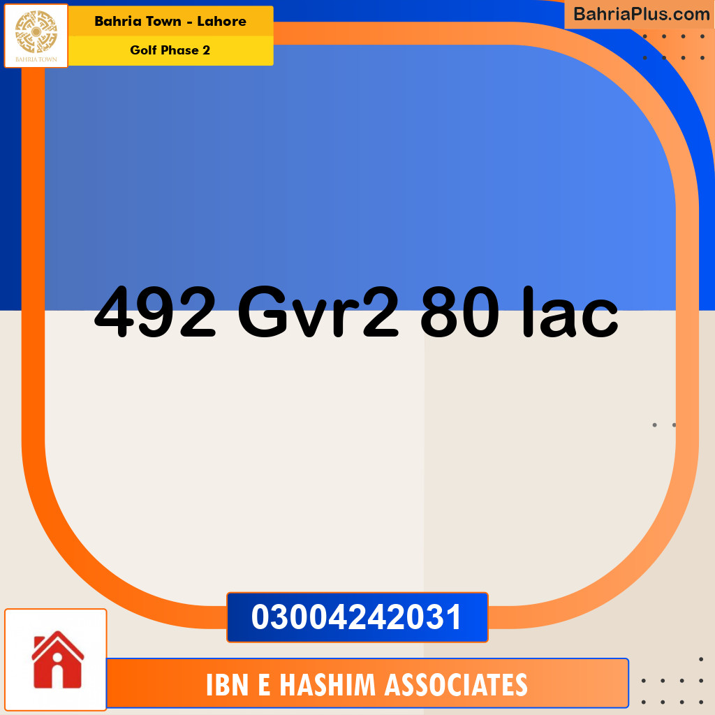 Residential Plot for Sale in Golf Phase 2 -  Bahria Town, Lahore - (BP-173804)