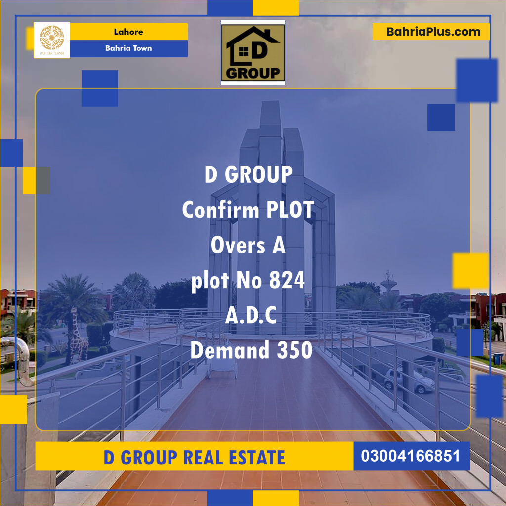 Residential Plot for Sale in Overseas A -  Bahria Town, Lahore - (BP-173911)