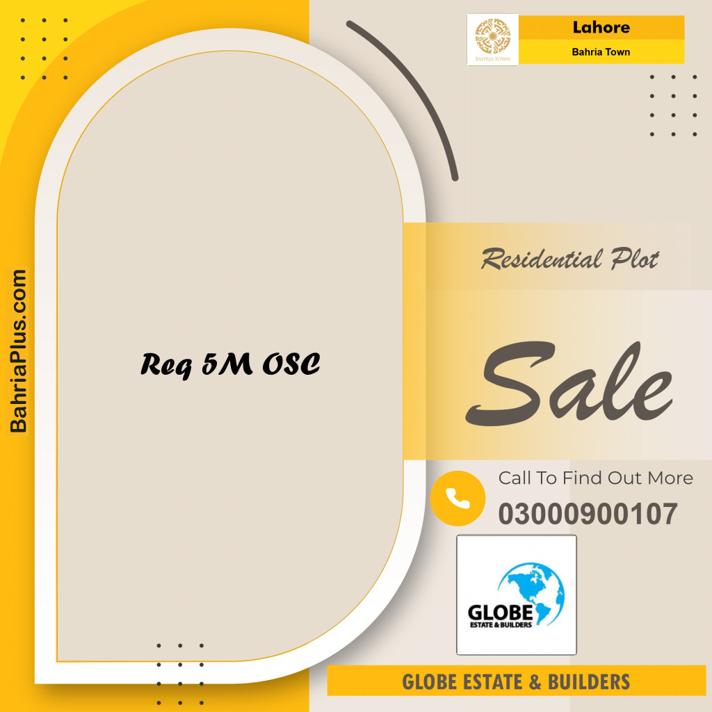 Residential Plot for Sale in Overseas C -  Bahria Town, Lahore - (BP-173954)