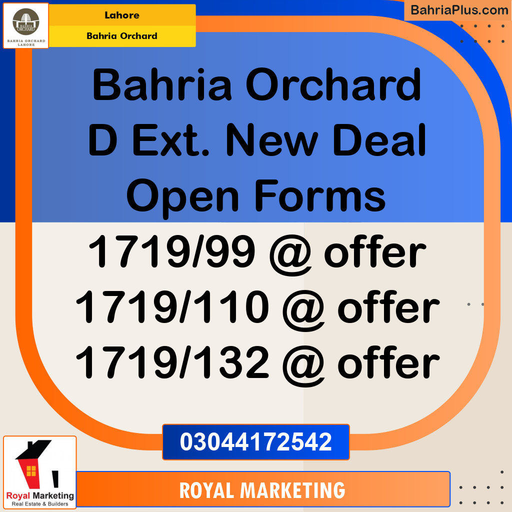 Residential Plot for Sale in Bahria Orchard, Lahore - (BP-174013)