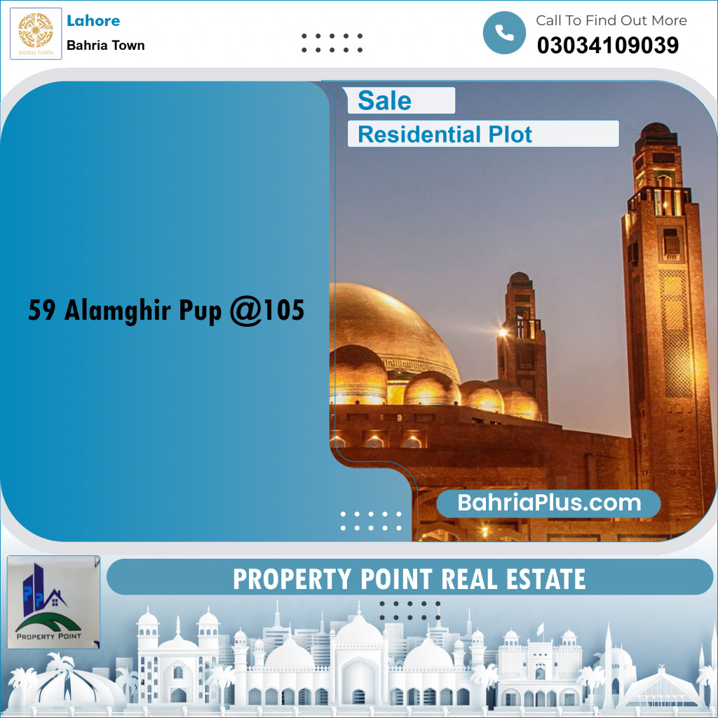 Residential Plot for Sale in Sector F - Alamgir Block -  Bahria Town, Lahore - (BP-174351)