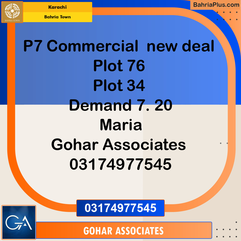 Residential Plot for Sale in Precinct 7 Commercial -  Bahria Town, Karachi - (BP-174364)
