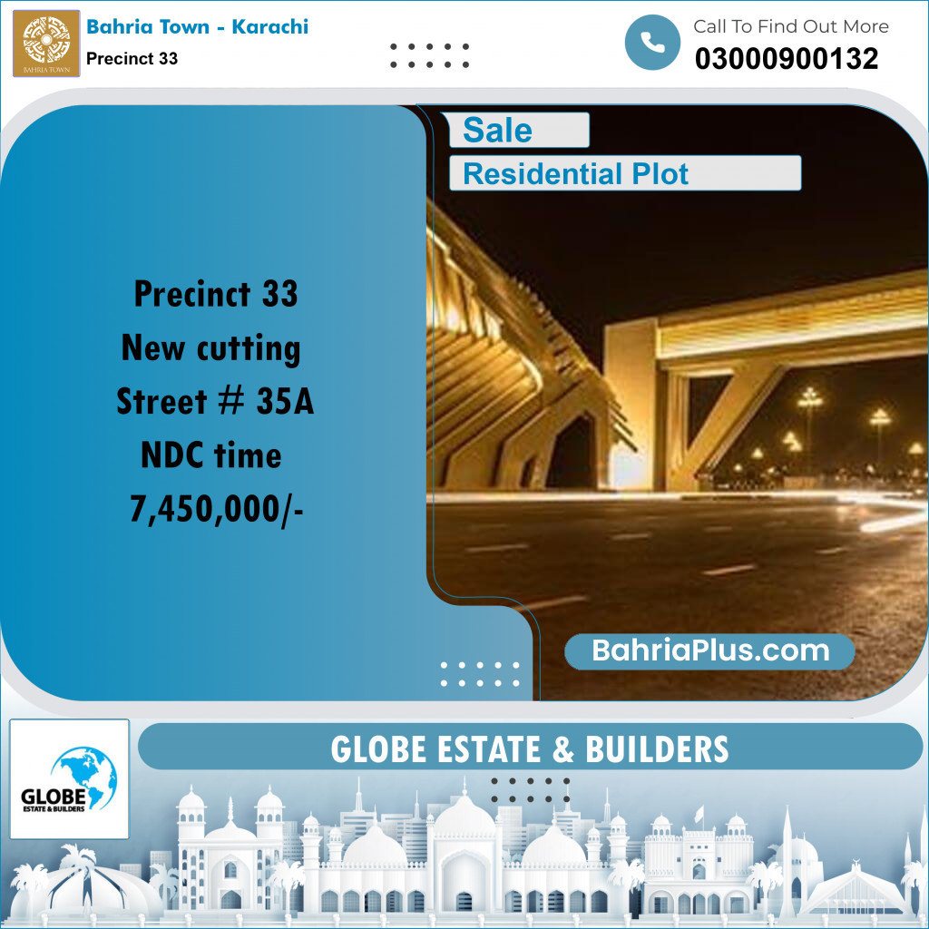 Residential Plot for Sale in Precinct 33 -  Bahria Town, Karachi - (BP-174695)