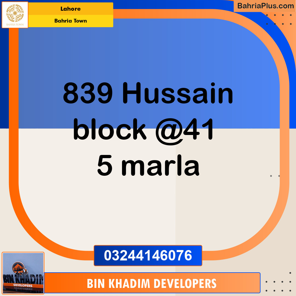 Residential Plot for Sale in Bahria Town, Lahore - (BP-174786)