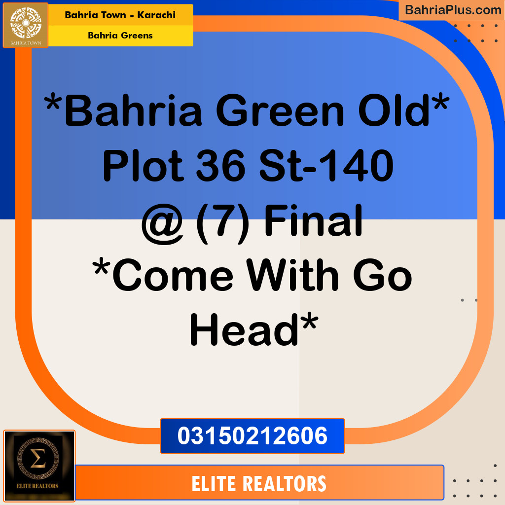 75 Sq. Yards Residential Plot for Sale in Bahria Greens -  Bahria Town, Karachi - (BP-174838)