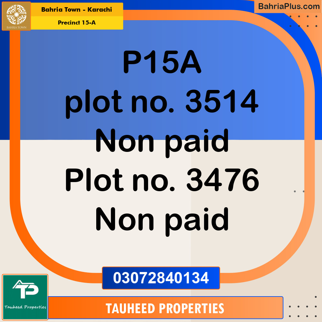 125 Sq. Yards Residential Plot for Sale in Precinct 15-A - Bahria Town, Karachi - (BP-174889)