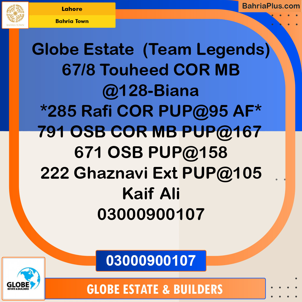 Residential Plot for Sale in Sector F - Tauheed Block -  Bahria Town, Lahore - (BP-175235)