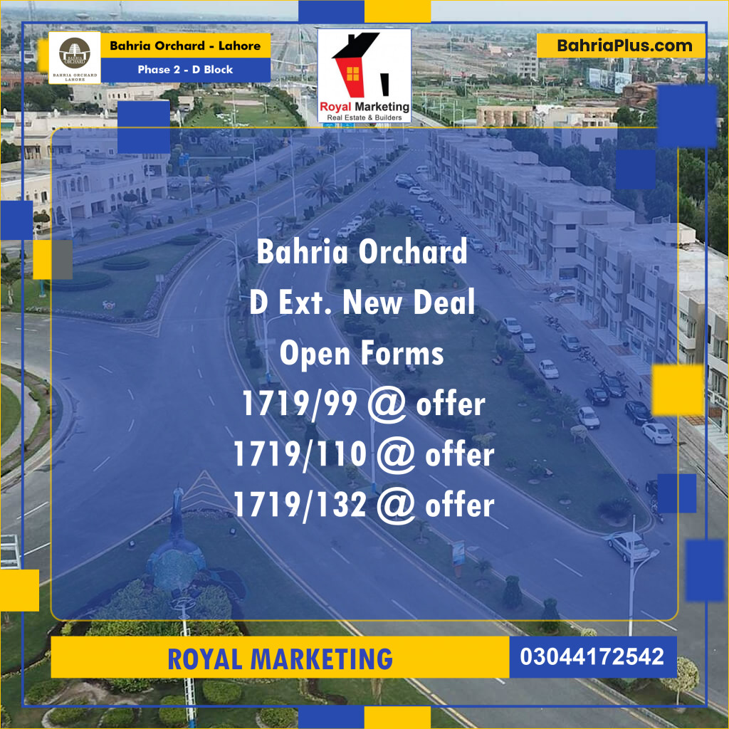 Residential Plot for Sale in Phase 2 - D Block - Bahria Orchard, Lahore - (BP-175252)