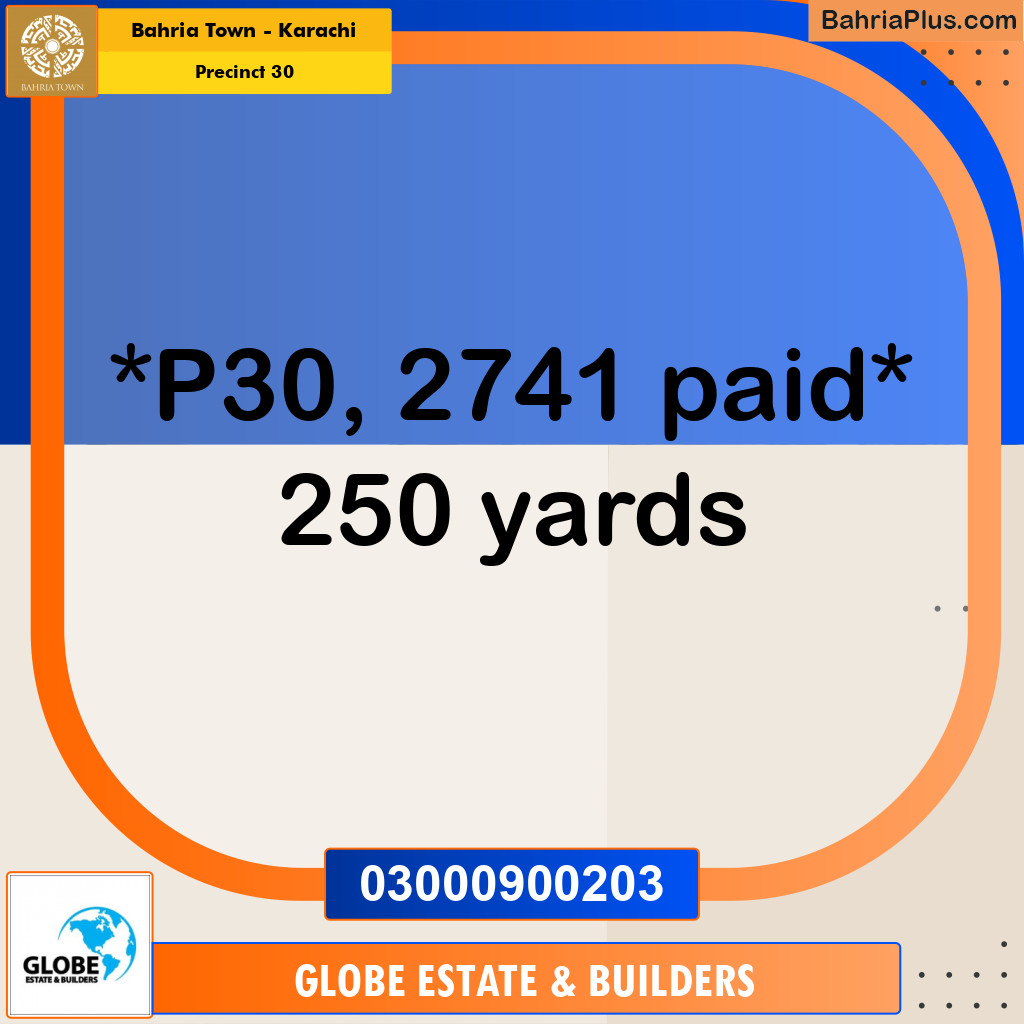 Residential Plot for Sale in Precinct 30 - Bahria Town, Karachi - (BP-175668)