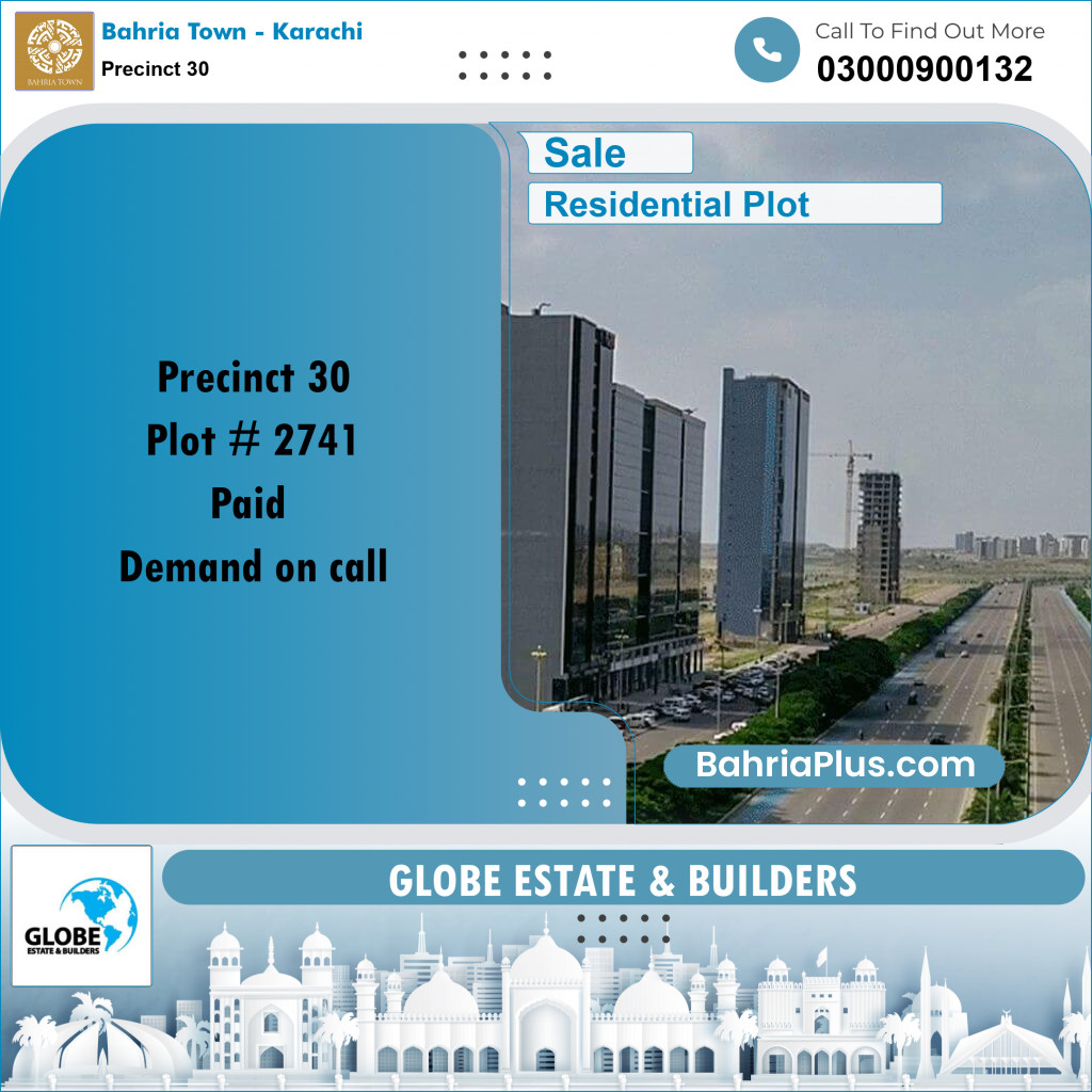 250 Sq. Yards Residential Plot for Sale in Precinct 30 -  Bahria Town, Karachi - (BP-175759)