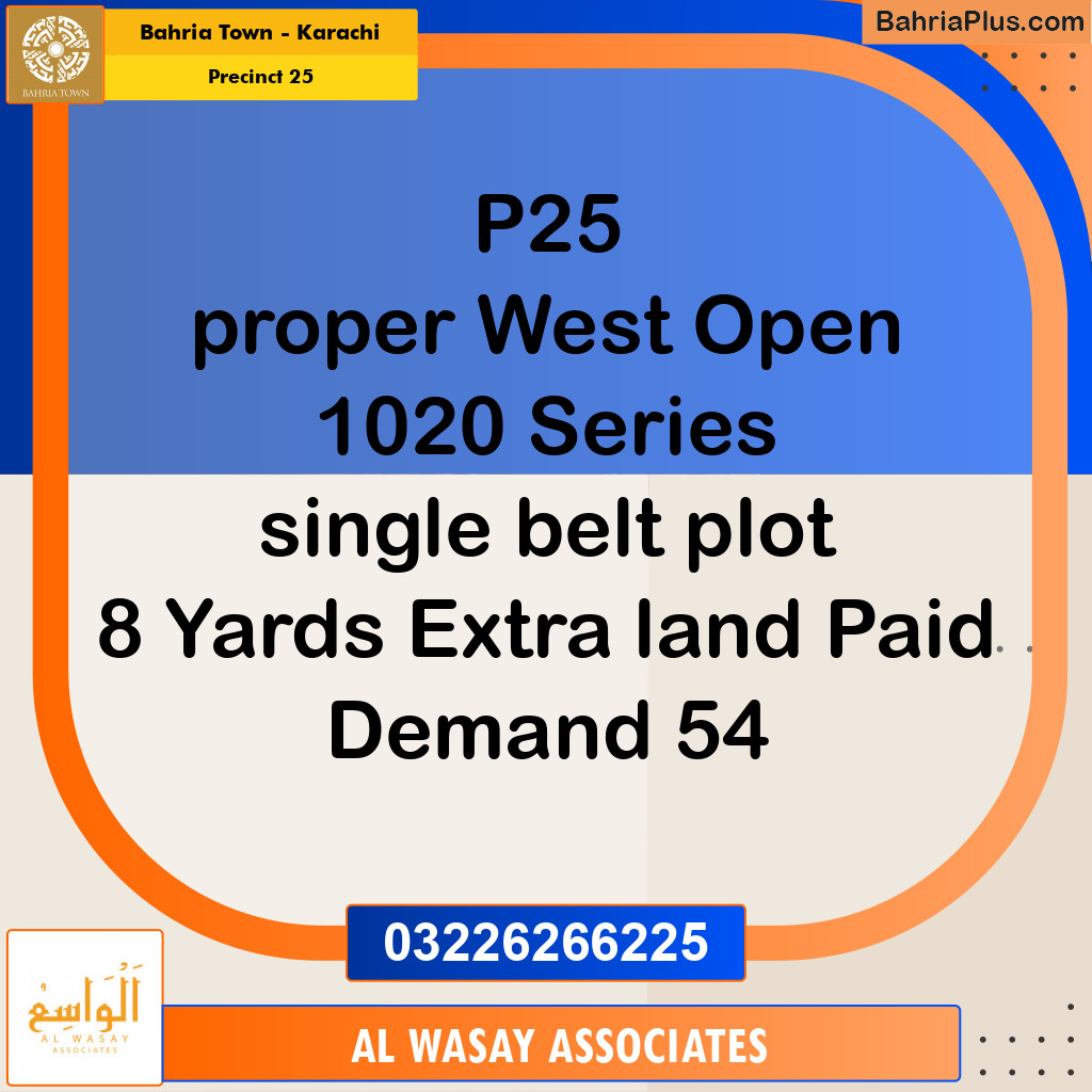125 Sq. Yards Residential Plot for Sale in Precinct 25 -  Bahria Town, Karachi - (BP-176024)