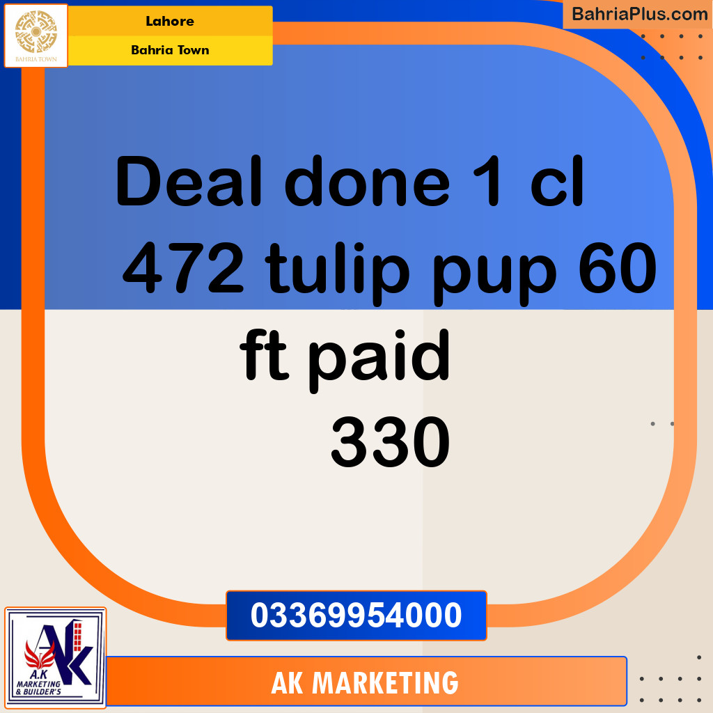 Residential Plot for Sale in Bahria Town, Lahore - (BP-176217)