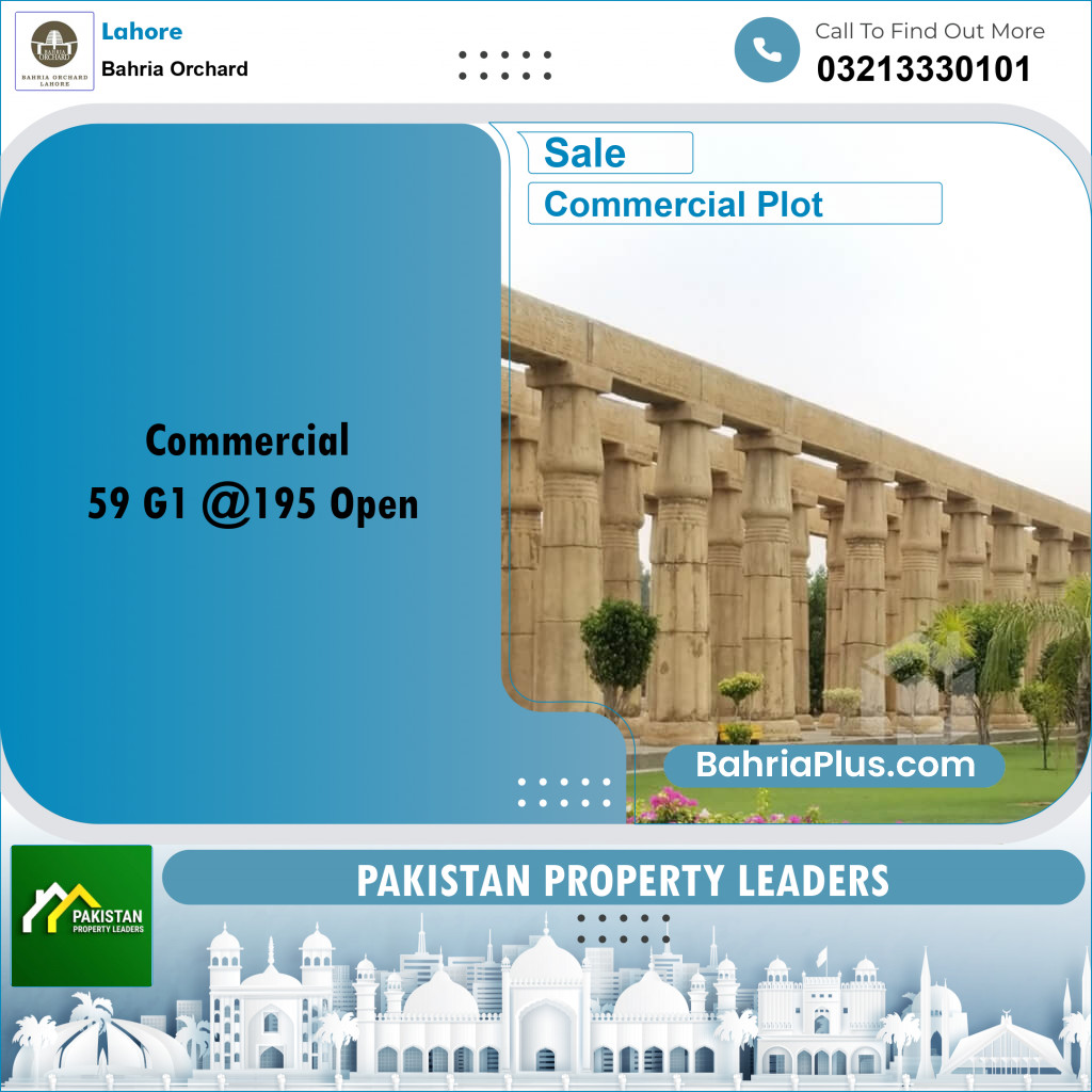 Commercial Plot for Sale in Bahria Orchard, Lahore - (BP-176297)