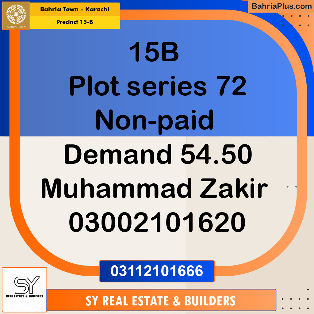 125 Sq. Yards Residential Plot for Sale in Precinct 15-B -  Bahria Town, Karachi - (BP-176298)