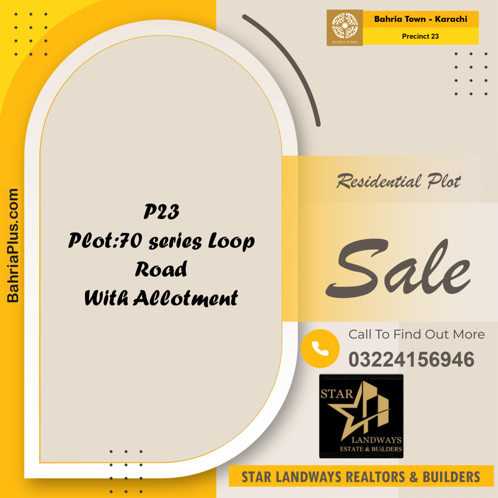 125 Sq. Yards Residential Plot for Sale in Precinct 23 -  Bahria Town, Karachi - (BP-176457)