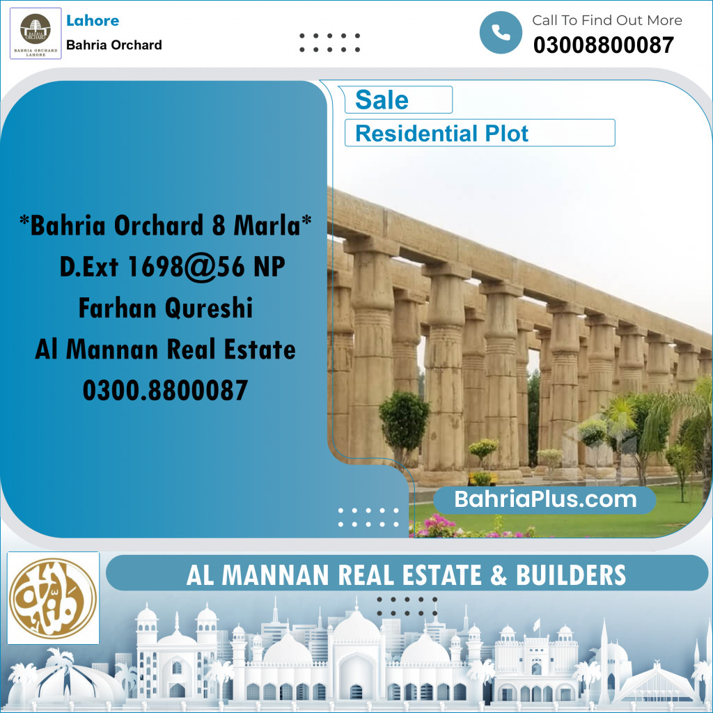 Residential Plot for Sale in Bahria Orchard, Lahore - (BP-176483)