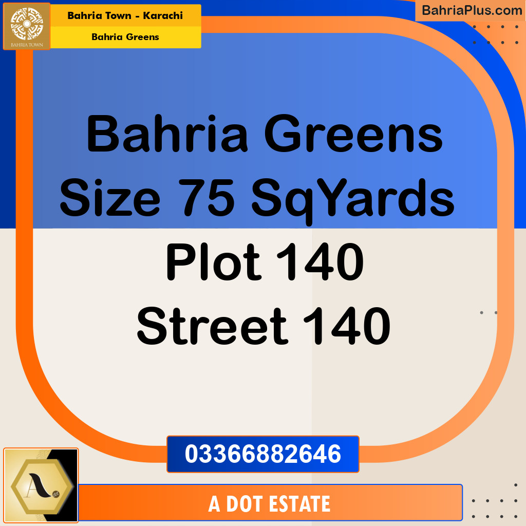 75 Sq. Yards Residential Plot for Sale in Bahria Greens -  Bahria Town, Karachi - (BP-176527)