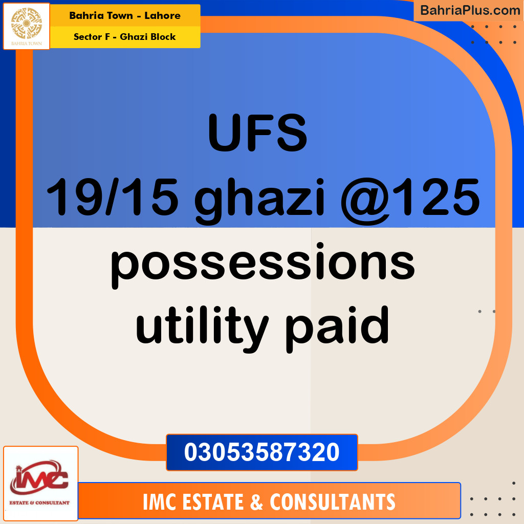 Residential Plot for Sale in Sector F - Ghazi Block -  Bahria Town, Lahore - (BP-176655)