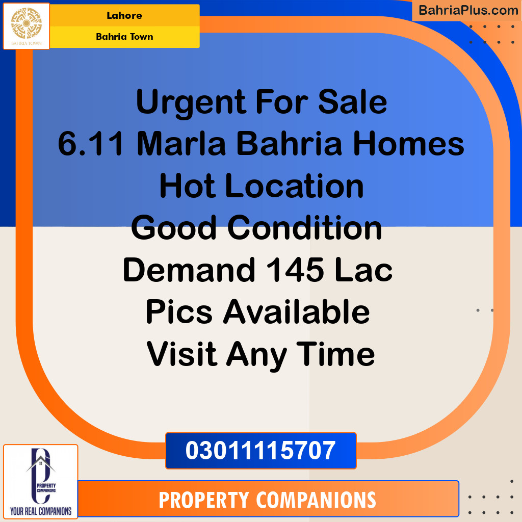 Residential Plot for Sale in Sector E - Bahria Homes -  Bahria Town, Lahore - (BP-176715)