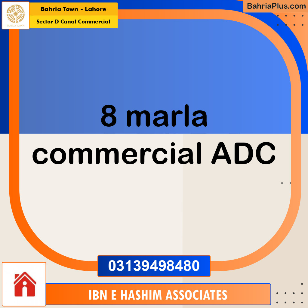 Commercial Plot for Sale in Sector D Canal Commercial -  Bahria Town, Lahore - (BP-176727)