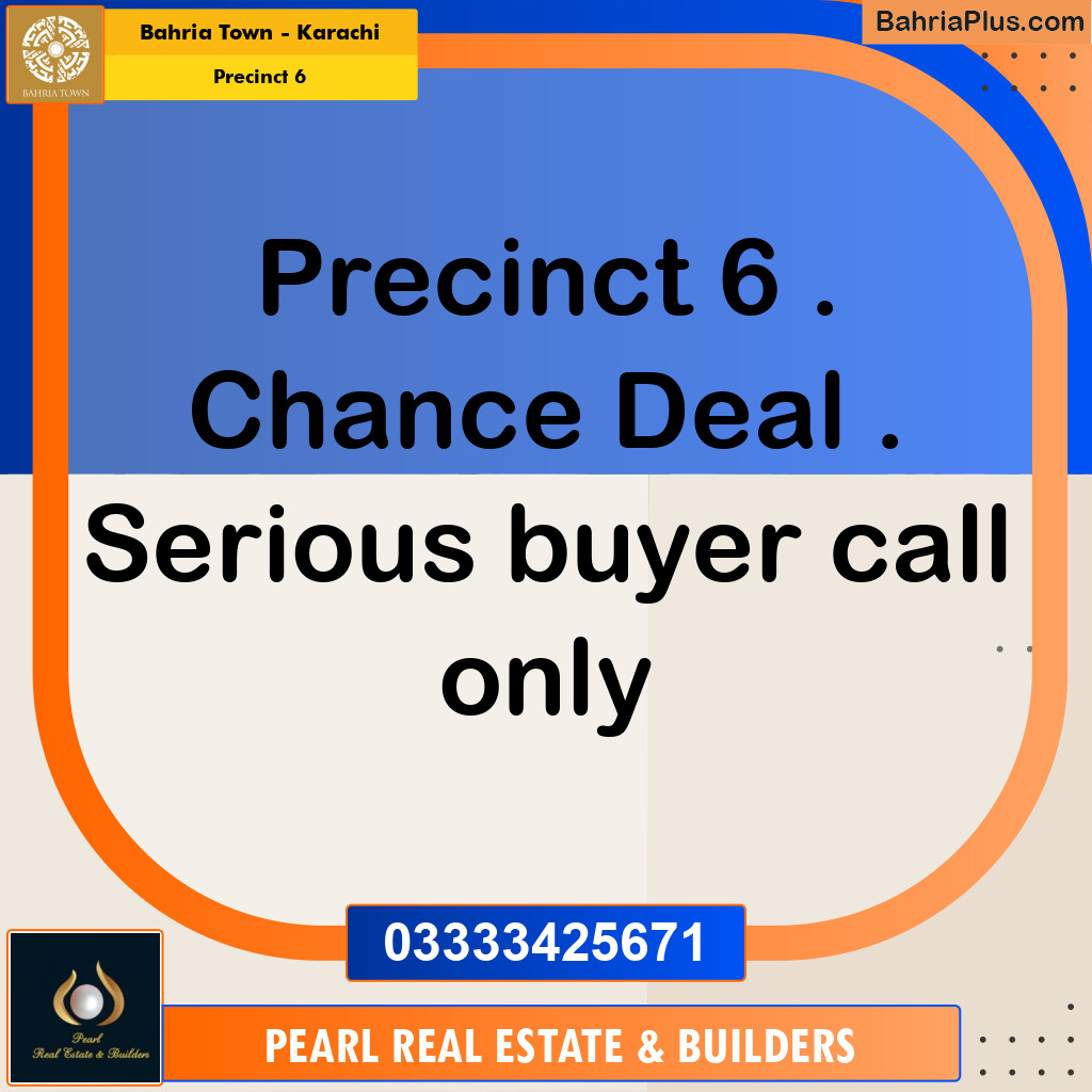 250 Sq. Yards Residential Plot for Sale in Precinct 6 -  Bahria Town, Karachi - (BP-176969)