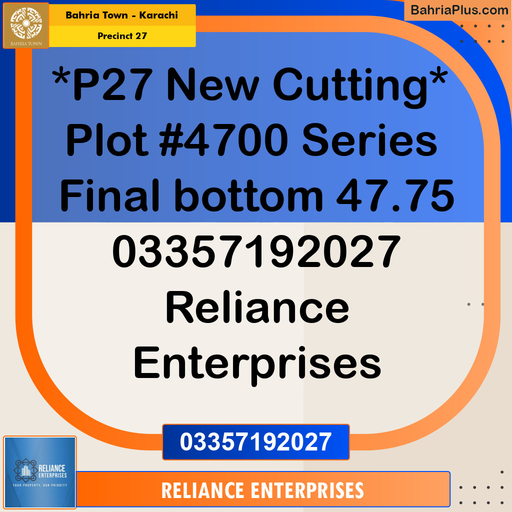 Residential Plot for Sale in Precinct 27 - Bahria Town, Karachi - (BP-177618)