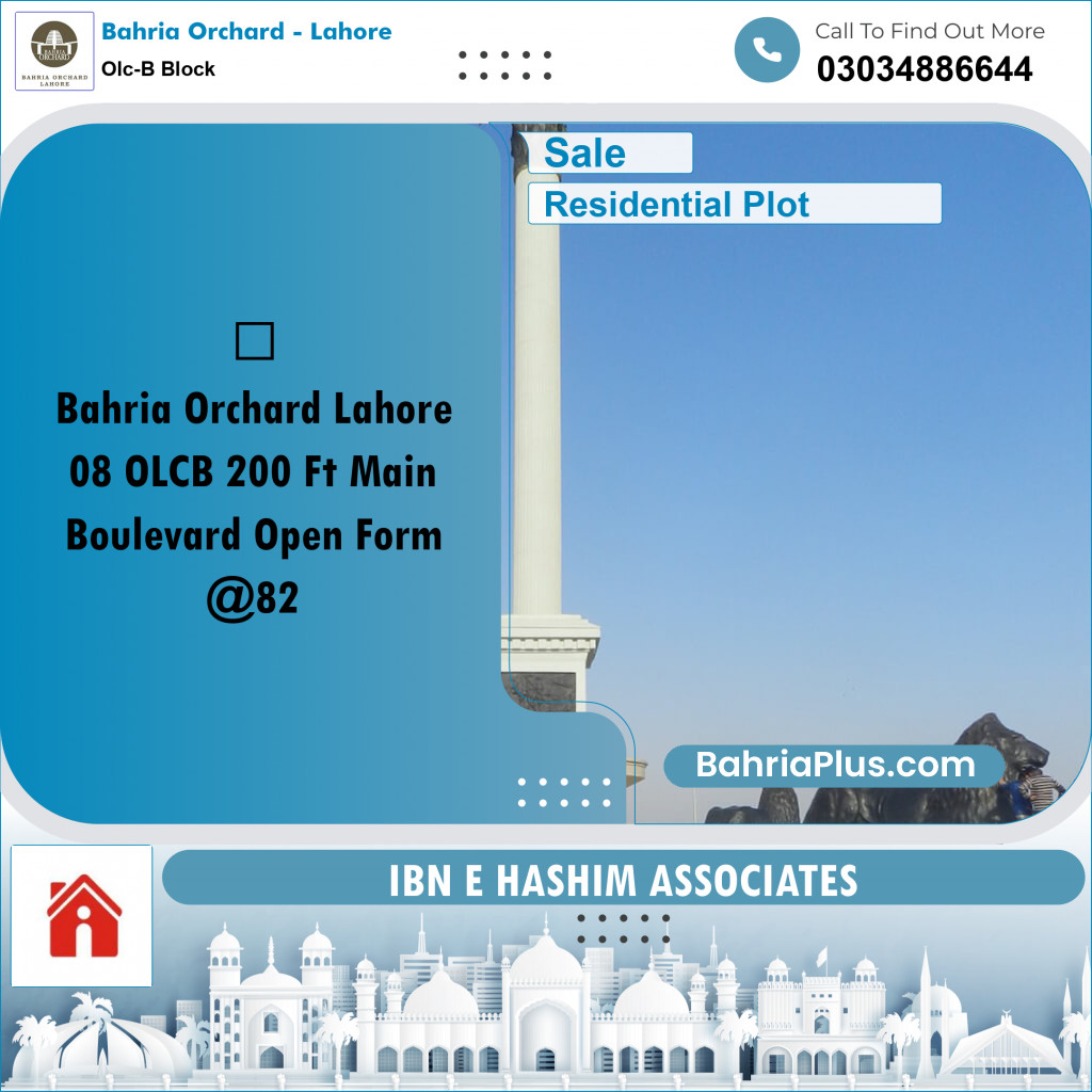 Residential Plot for Sale in OLC-B Block - Bahria Orchard, Lahore - (BP-177671)