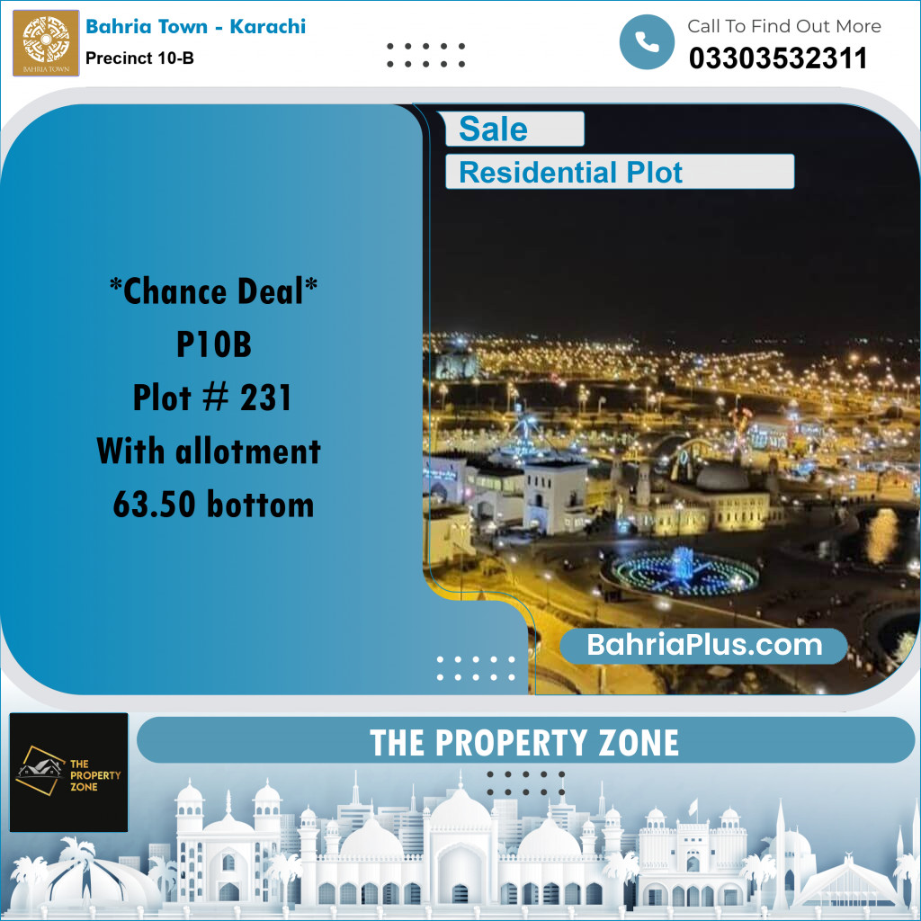 125 Sq. Yards Residential Plot for Sale in Precinct 10-B -  Bahria Town, Karachi - (BP-177678)