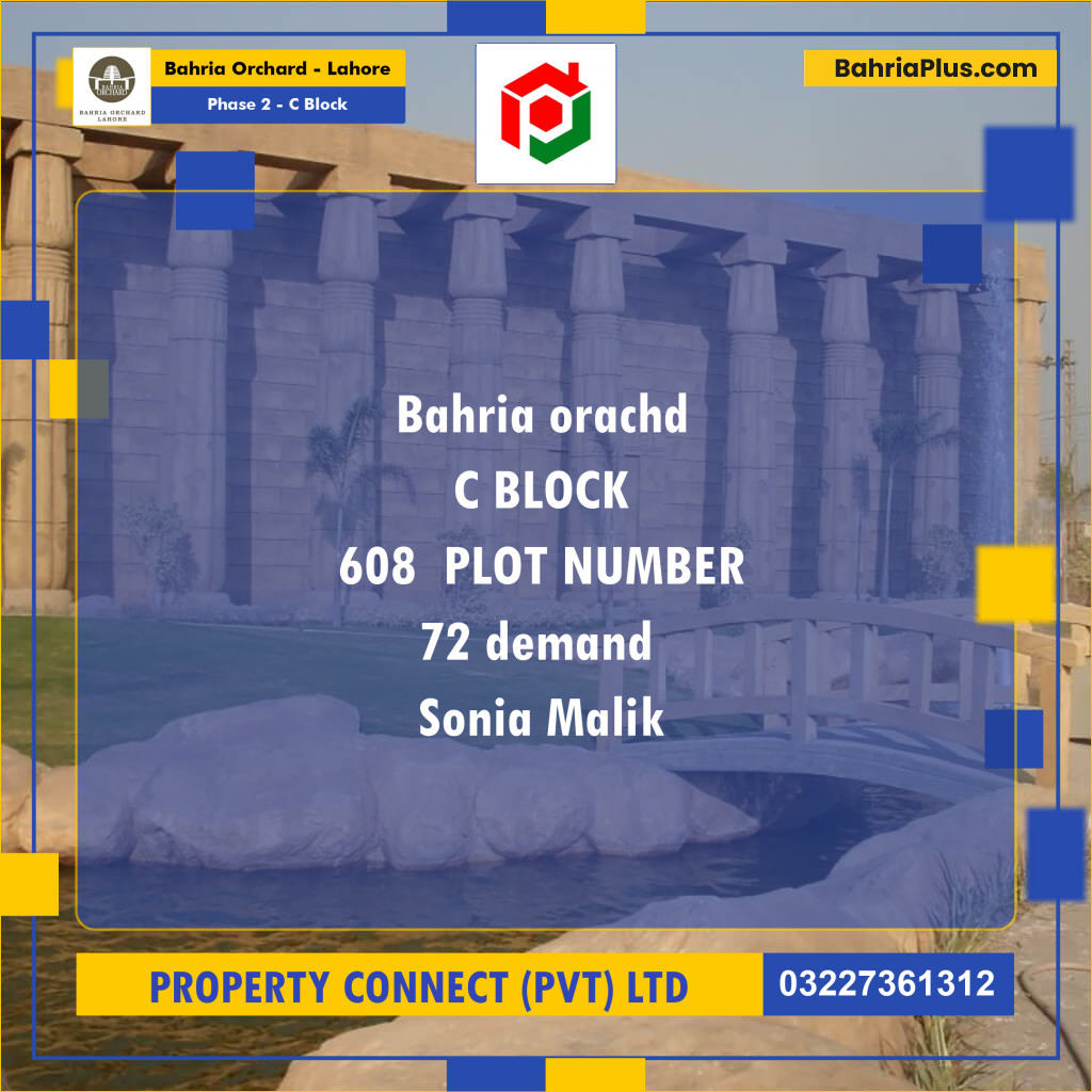 Residential Plot for Sale in Phase 2 - C Block -  Bahria Orchard, Lahore - (BP-177777)