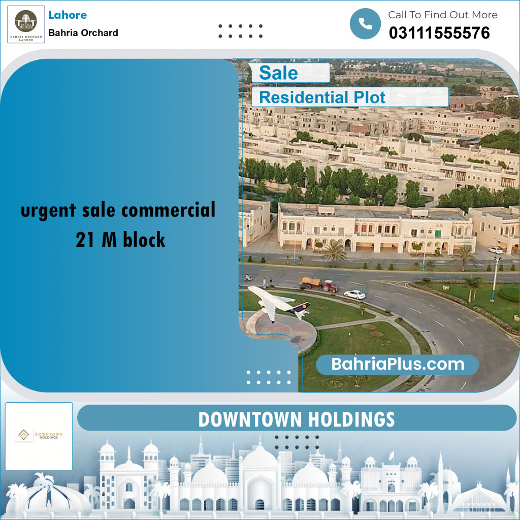 Residential Plot for Sale in Bahria Orchard, Lahore - (BP-177870)