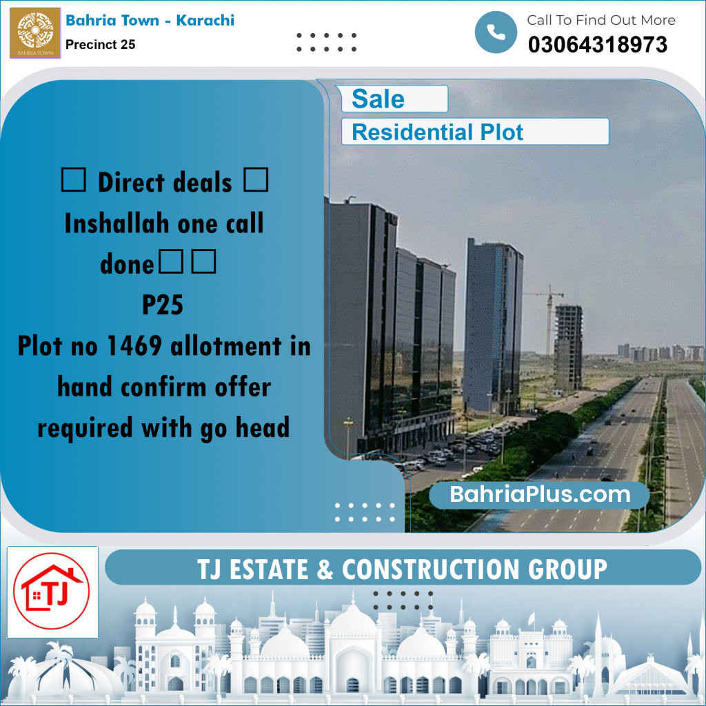 Residential Plot for Sale in Precinct 25 - Bahria Town, Karachi - (BP-177901)