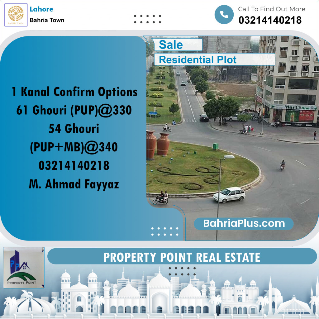 Residential Plot for Sale in Bahria Town, Lahore - (BP-177946)