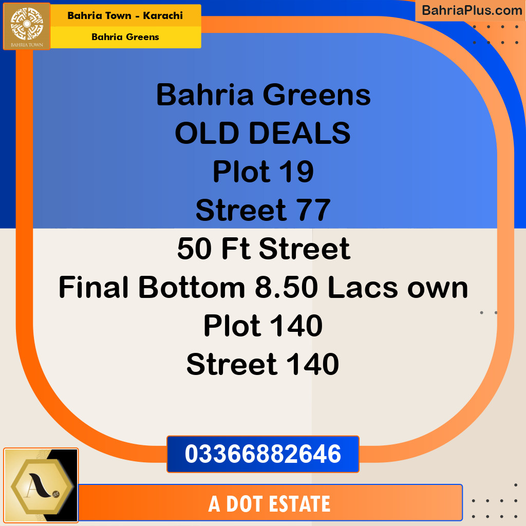 75 Sq. Yards Residential Plot for Sale in Bahria Greens -  Bahria Town, Karachi - (BP-178112)