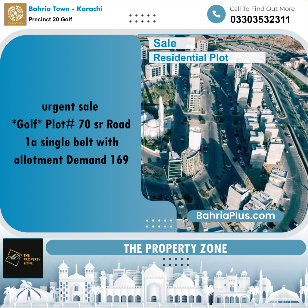 Residential Plot for Sale in Precinct 20 Golf - Bahria Town, Karachi - (BP-178122)
