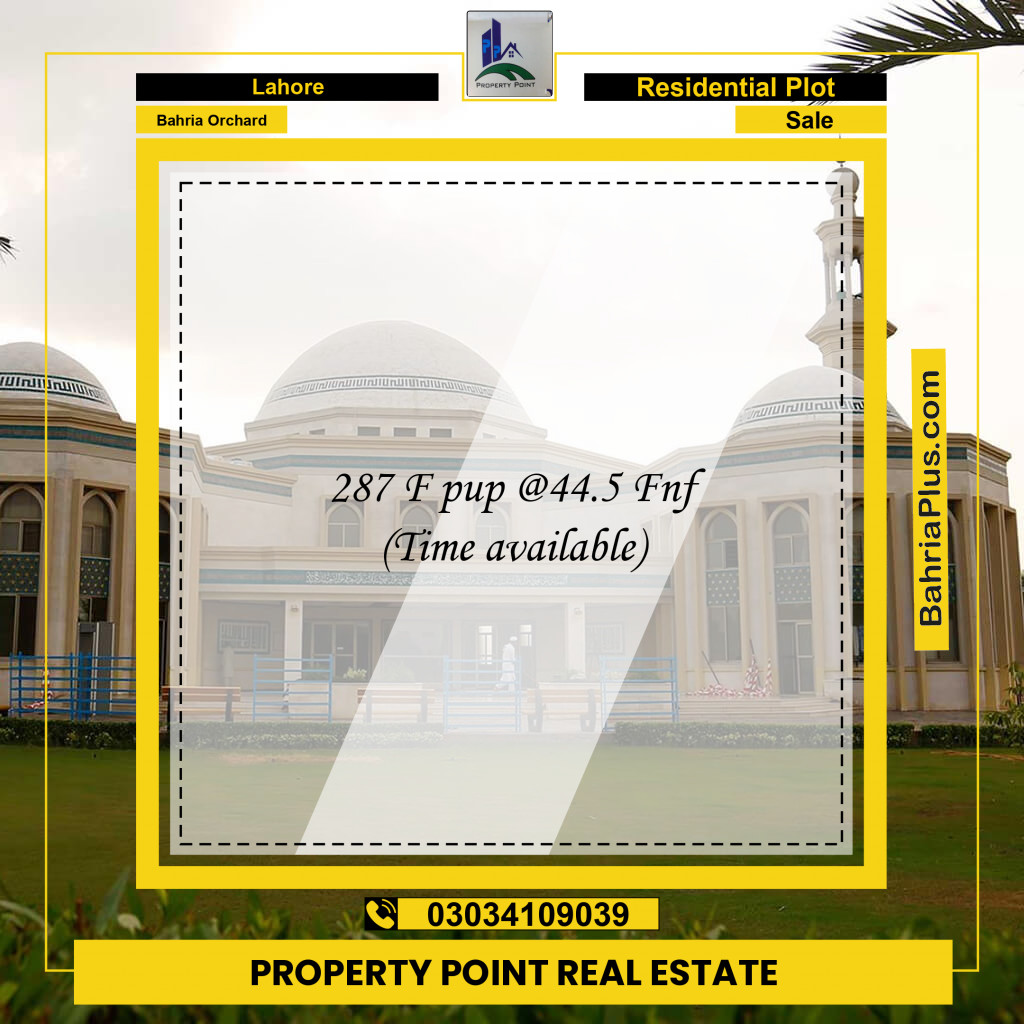 Residential Plot for Sale in Phase 2 - F Block -  Bahria Orchard, Lahore - (BP-178219)