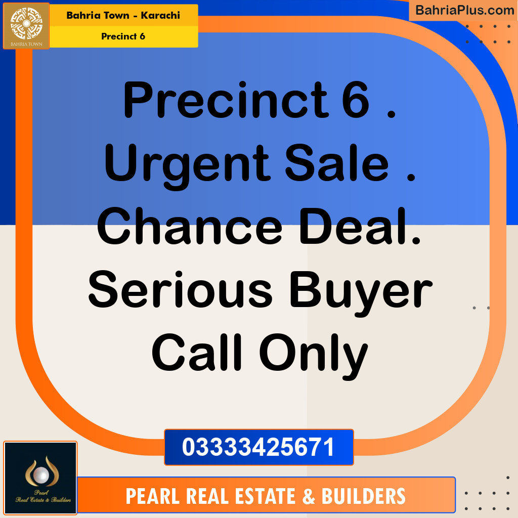 250 Sq. Yards Residential Plot for Sale in Precinct 6 -  Bahria Town, Karachi - (BP-178242)