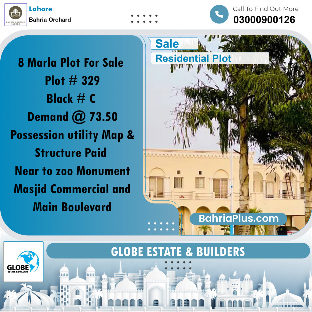 Residential Plot for Sale in Bahria Orchard, Lahore - (BP-178337)