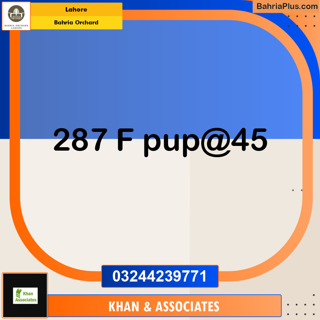 Residential Plot for Sale in Bahria Orchard, Lahore - (BP-178344)