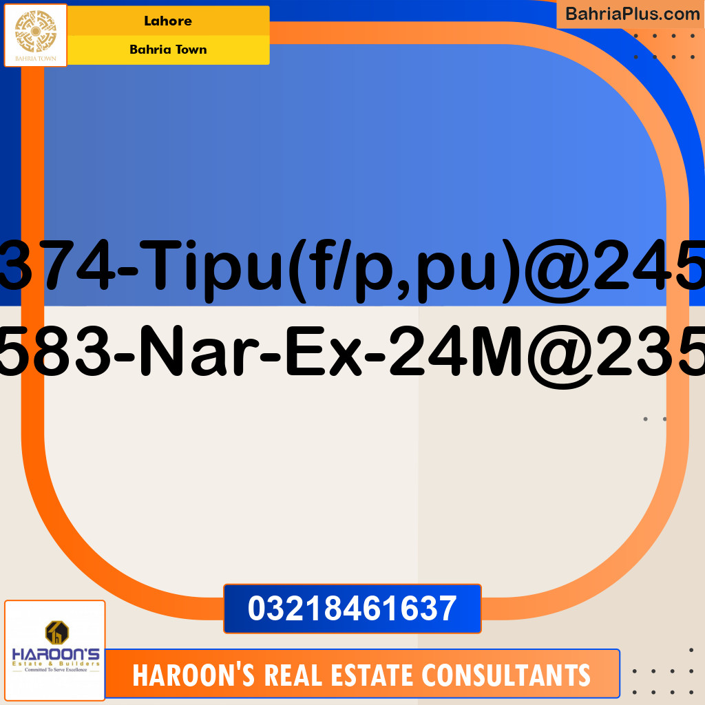 Residential Plot for Sale in Bahria Town, Lahore - (BP-178351)