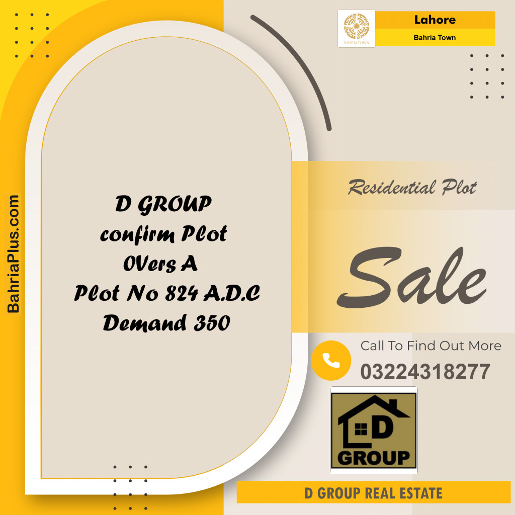 Residential Plot for Sale in Bahria Town, Lahore - (BP-178358)