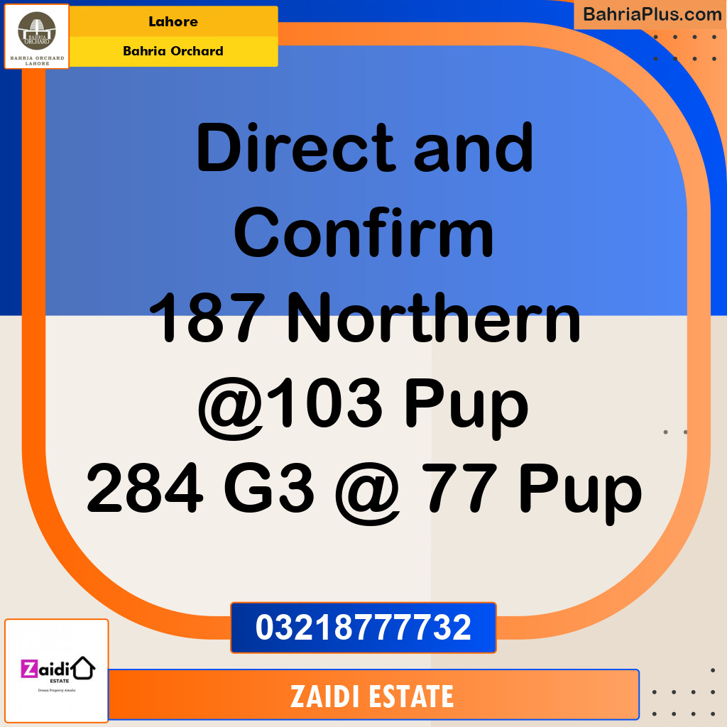 Residential Plot for Sale in Phase 1 - Northern District -  Bahria Orchard, Lahore - (BP-178382)