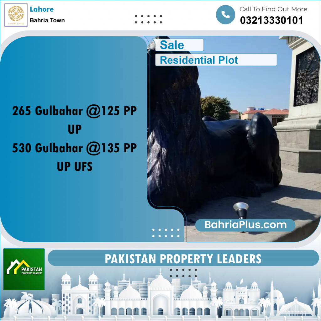 Residential Plot for Sale in Sector C - Gulbahar Block -  Bahria Town, Lahore - (BP-178420)