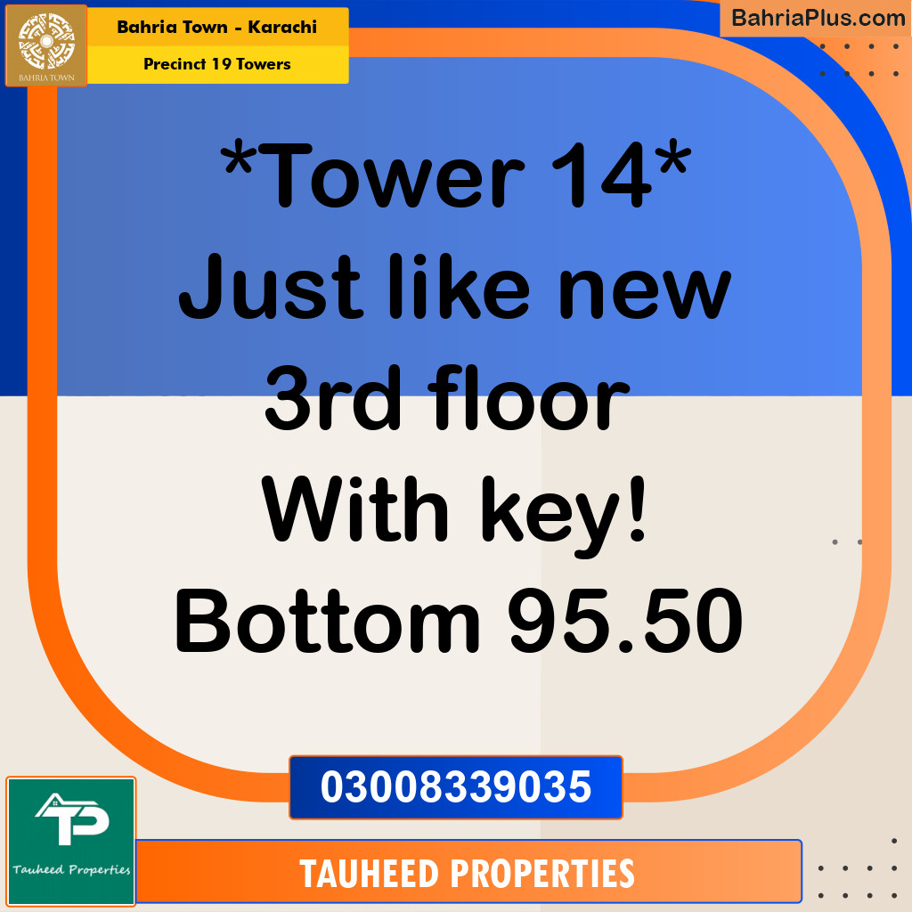 Residential Plot for Sale in Precinct 19 Towers -  Bahria Town, Karachi - (BP-178488)