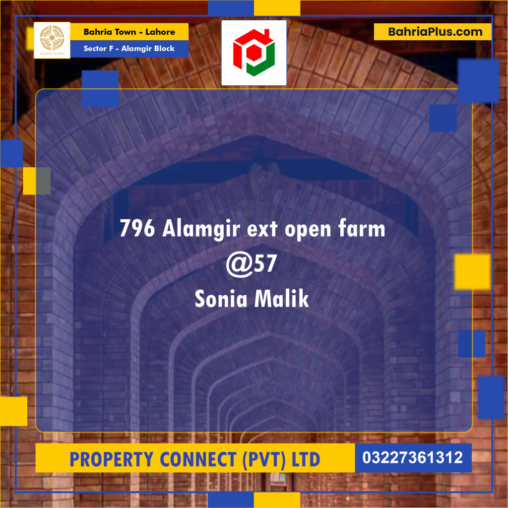 Residential Plot for Sale in Sector F - Alamgir Block -  Bahria Town, Lahore - (BP-178516)