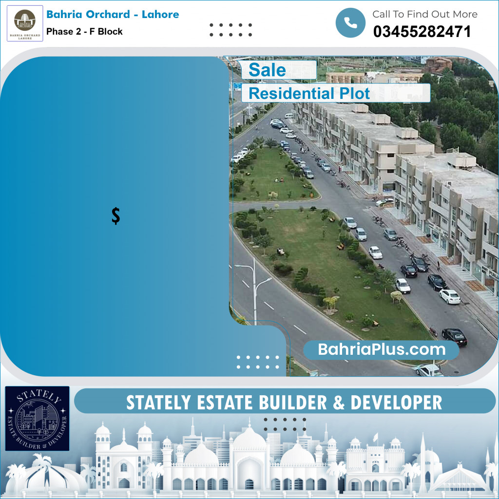 5 Marla Residential Plot for Sale in Phase 2 - F Block -  Bahria Orchard, Lahore - (BP-178605)