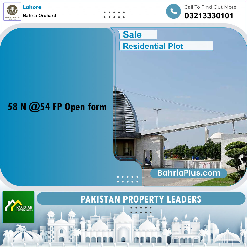 Residential Plot for Sale in Phase 2 - N Block -  Bahria Orchard, Lahore - (BP-178664)
