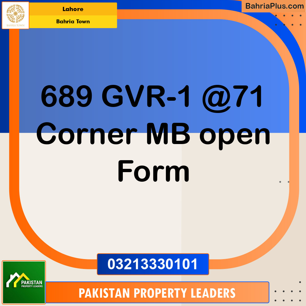 Residential Plot for Sale in Golf Phase 1 -  Bahria Town, Lahore - (BP-178792)