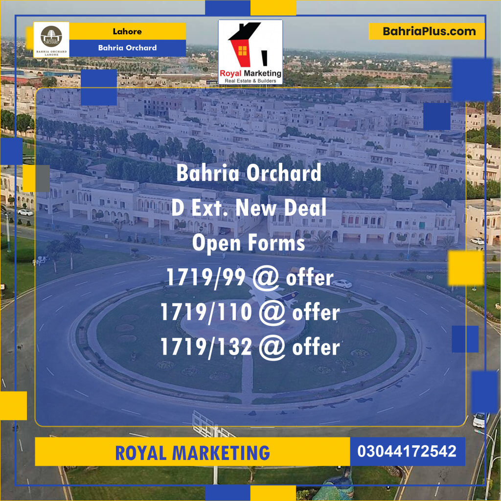Residential Plot for Sale in Bahria Orchard, Lahore - (BP-178843)
